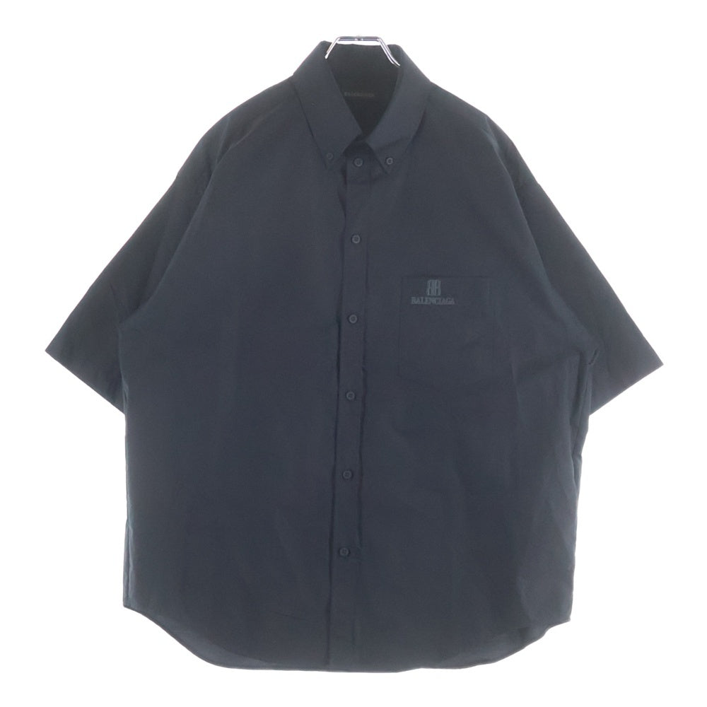 BALENCIAGA(バレンシアガ) フロントロゴ刺繍 半袖シャツ JP57 2025