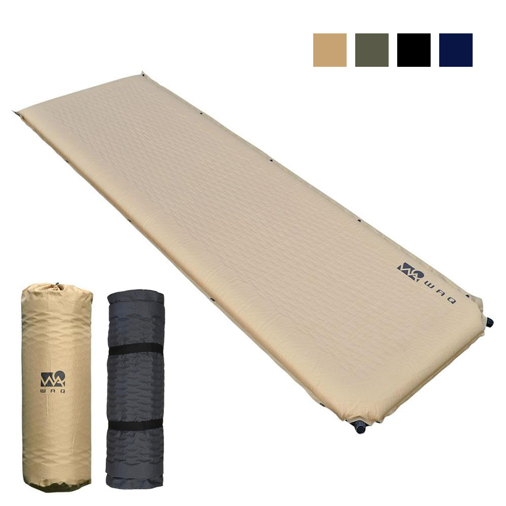 インフレータブル式マット 8cm WAQ 車中泊 キャンプ用インフレーター
