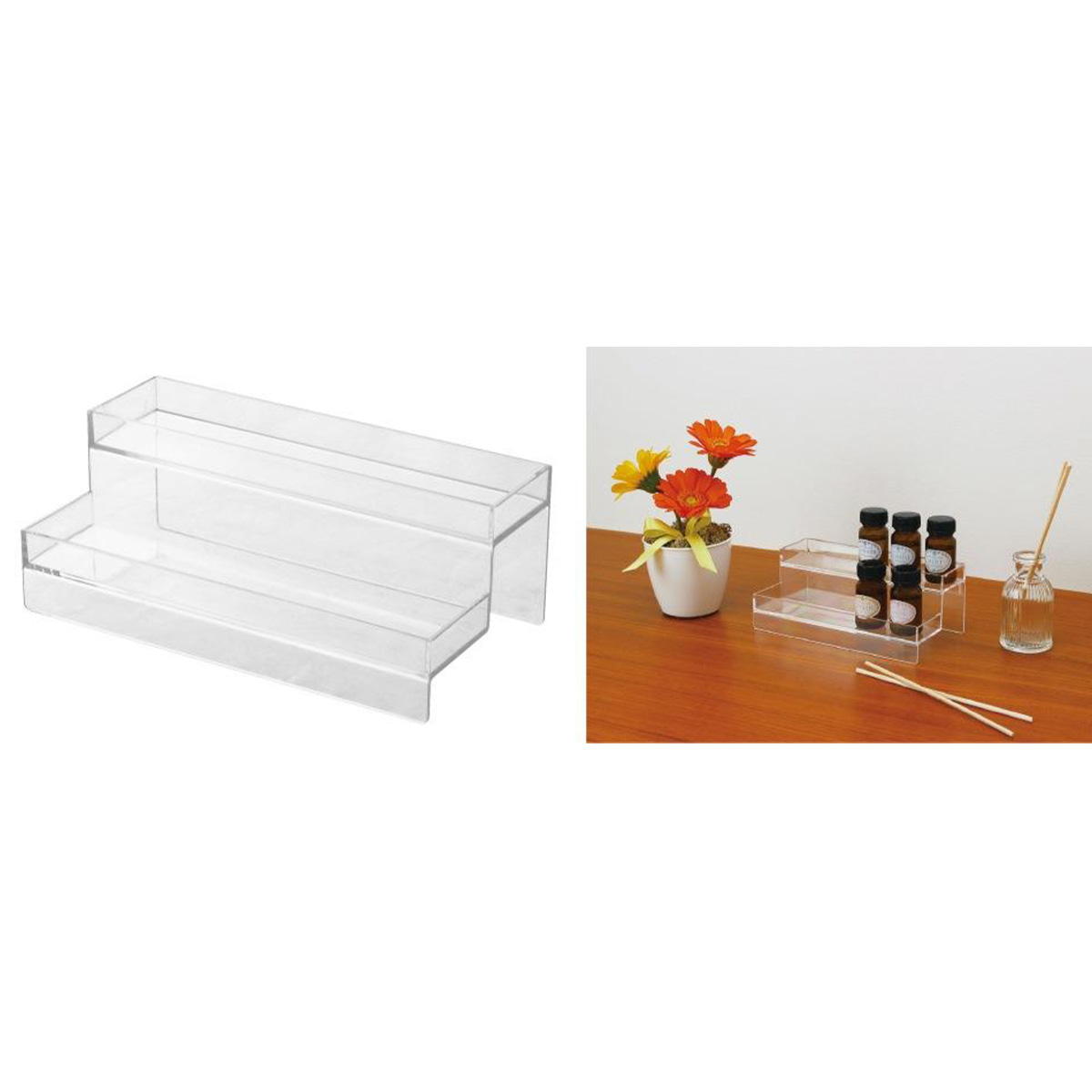 まとめ買い】ディスプレイスタンド トレー2段0347/055882 | ワッツ