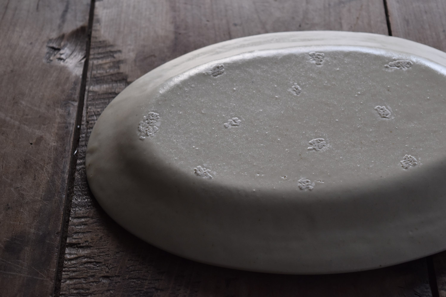 岡田直人　八角形クリーム色皿3枚セット 岡田直人展 大皿・中皿・小皿 ｜ 暮らしのうつわ 花田 作家もの和食器