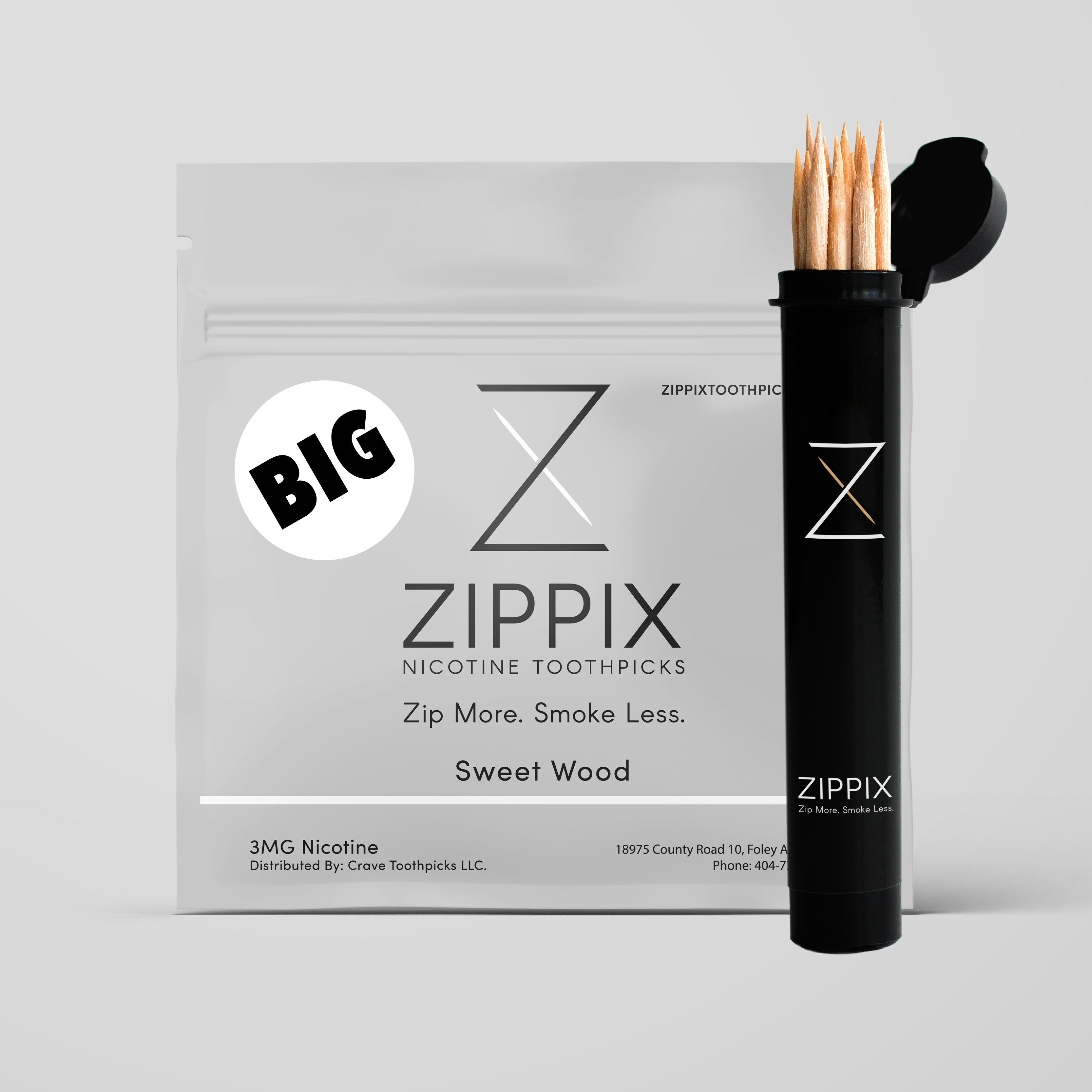 BIG Sweet Wood Nicotine Toothpicks – Zippix Nicotine Toothpicks