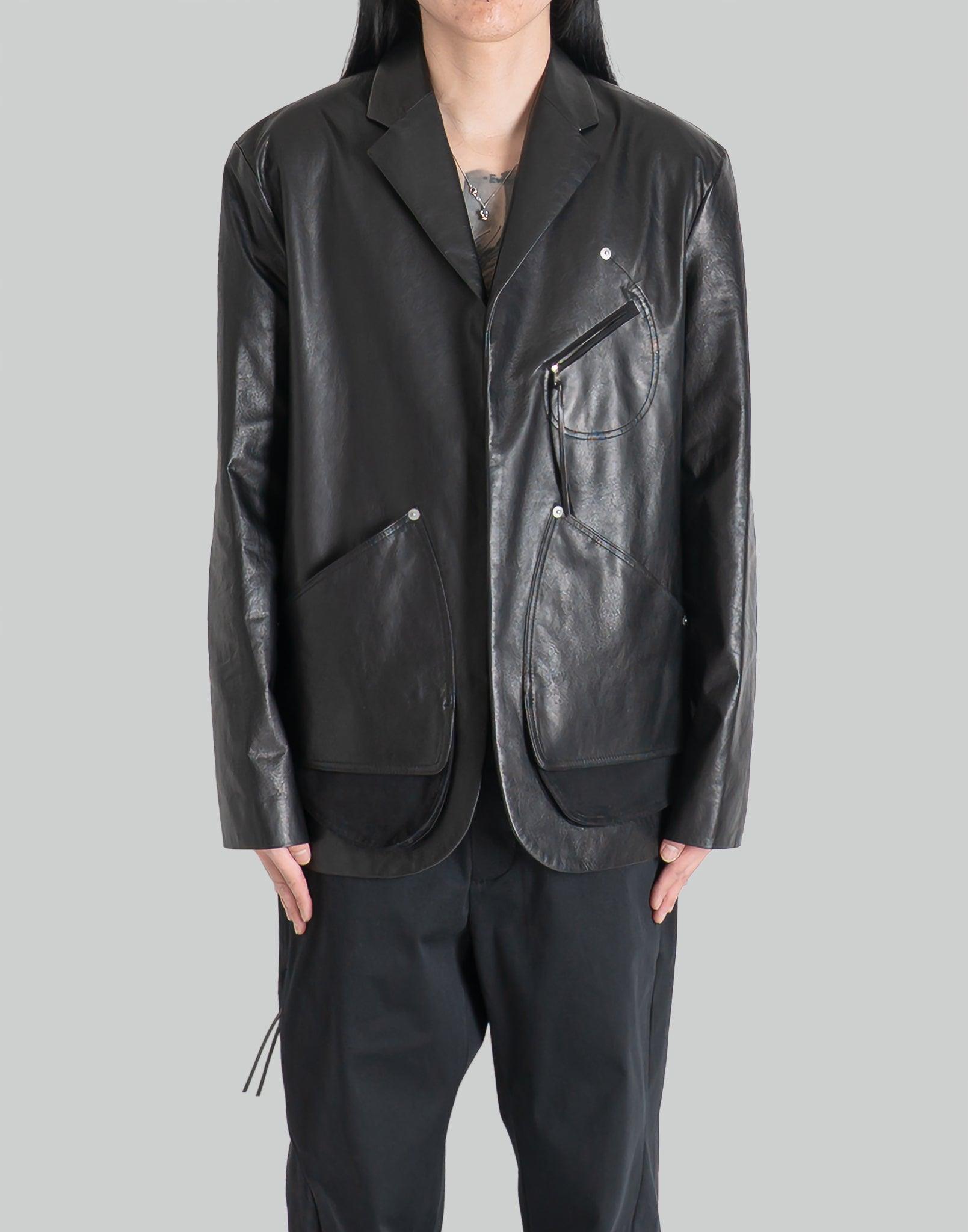 POST ARCHIVE FACTION (PAF) 8.0 LEATHER JACKET CENTER – 082plus