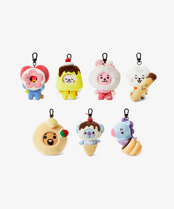 BT21 22 Sweet Things Plush Keyring – 00:00 Studios