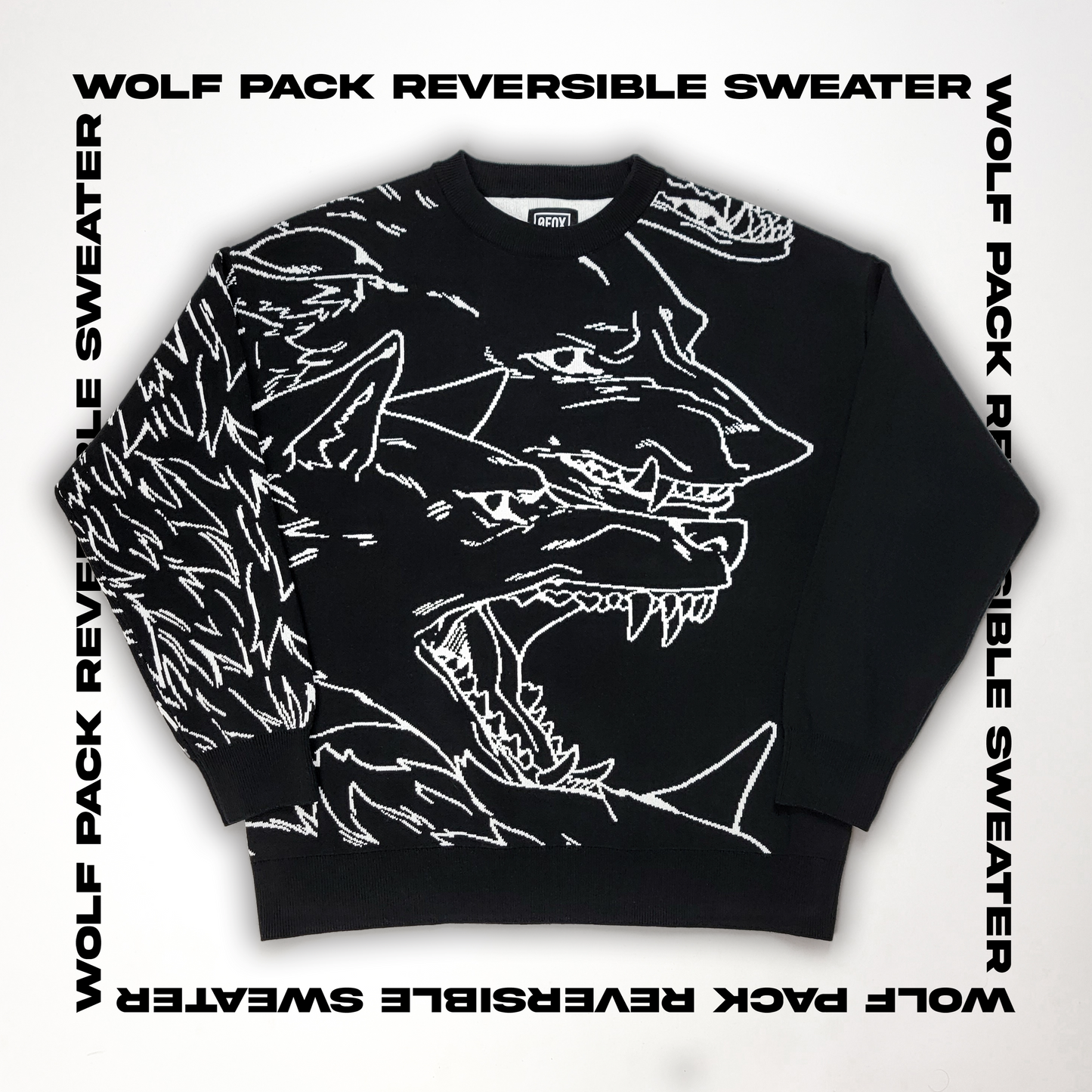 WOLF PACK REVERSIBLE SWEATER – 0 Fox Shop