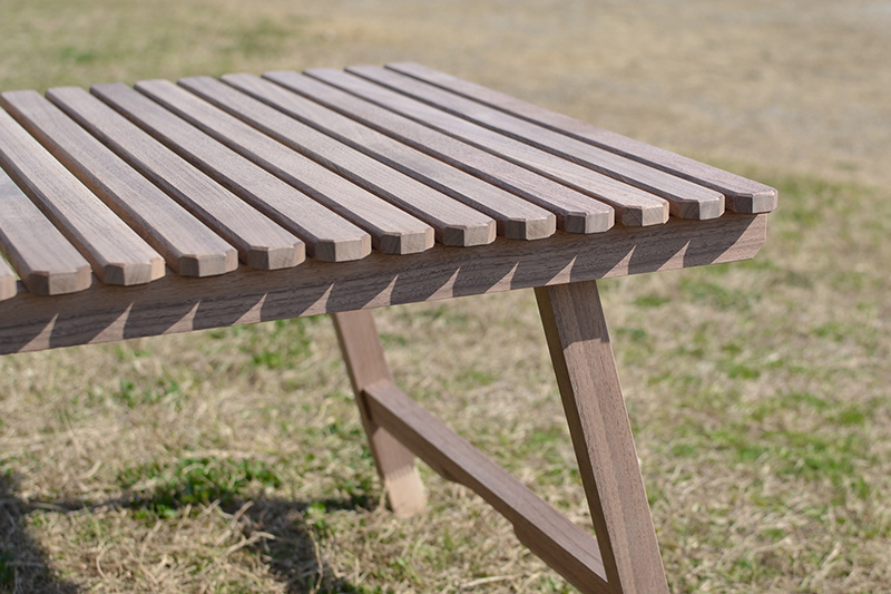 受注生産】ウォールナットキャンプテーブル KUROSON370の通販｜【196