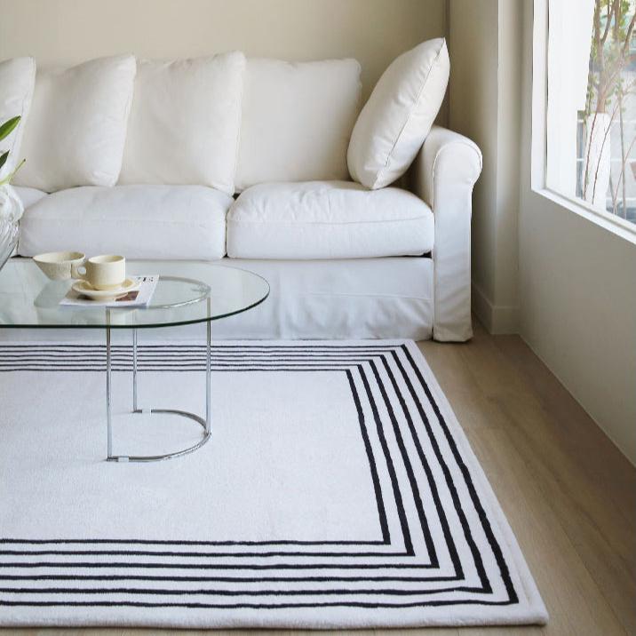 ラインストライプラグ｜洗えるラグ – 1acspaces