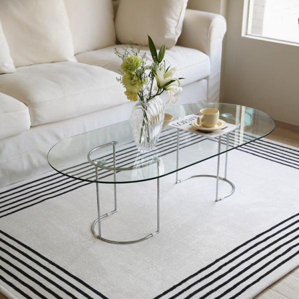 ラインストライプラグ｜洗えるラグ – 1acspaces