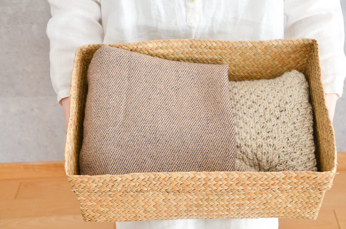 棚にも床にも置ける角型収納かご – 市川籠店 | 1basketry