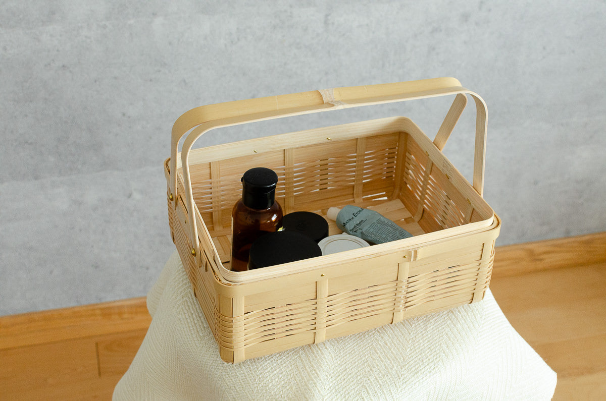 白竹の手つき弁当かご お弁当や収納に – 市川籠店 | 1basketry