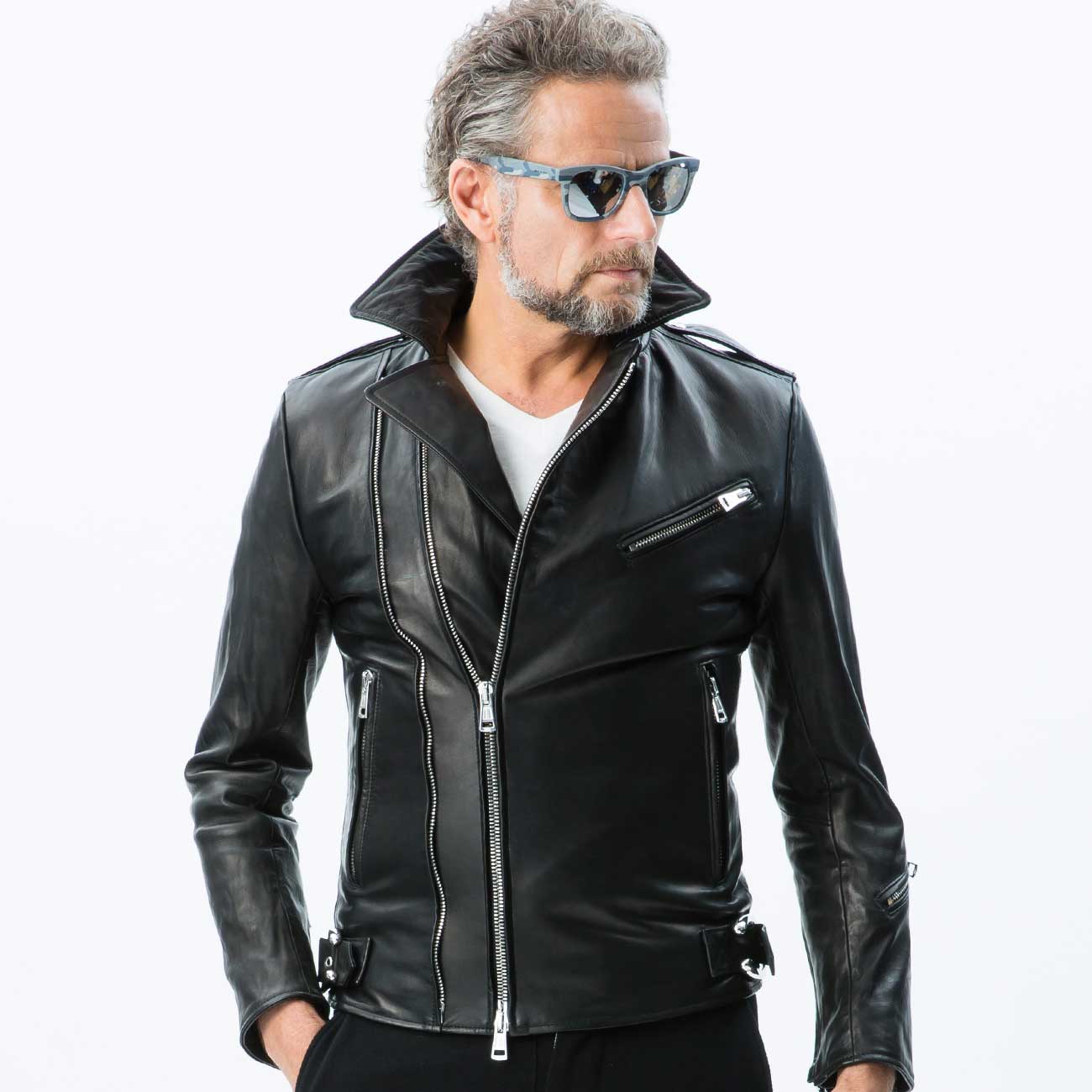 zip riders jacket [black] | 1piu1uguale3 Osaka - ウノピゥウノウ