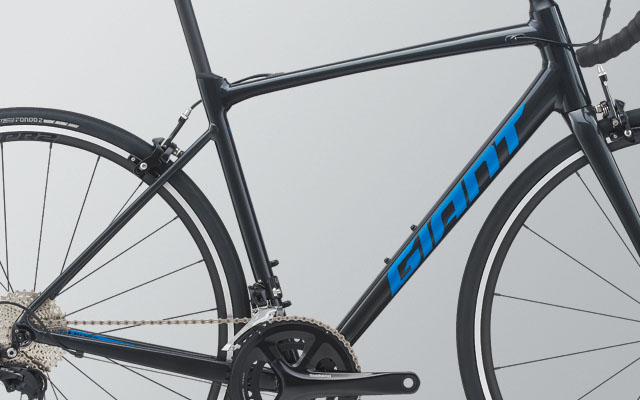 青 ロードバイクフレーム ROADACE クランクセット付き 自転車ロード