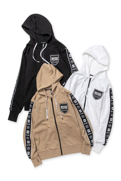 SY32 セットアップ ベージュ XL ラインテープ LINE TAPE LONG PANTS