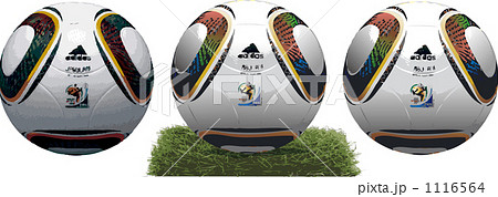 ワールドカップ2010サッカーボール ジャブラニのイラスト素材 [1116564