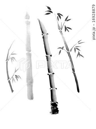 竹 水墨画のイラスト素材 [16928879] - PIXTA