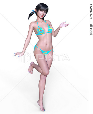 ビキニの女性のイラスト素材 [37976893] - PIXTA