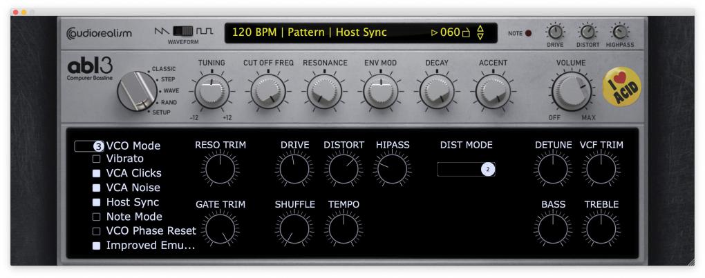 ABL3 – audiorealism Bass Line 3 – Roland TB303 のクローン音源が