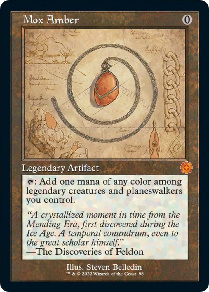 Mox Amber (Schematic) - The Brothers' War: Retro Frame Artifacts