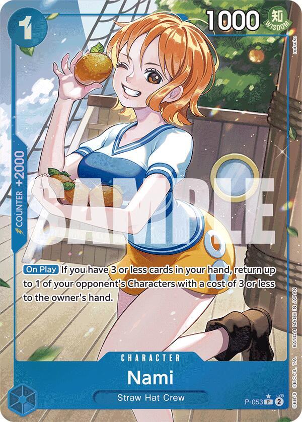 Nami (P-053) (Full Art) - Premium Booster -The Best- - One Piece