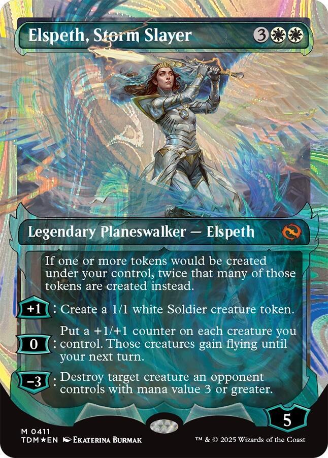 Elspeth, Storm Slayer (Showcase) (Halo Foil) - Tarkir: Dragonstorm