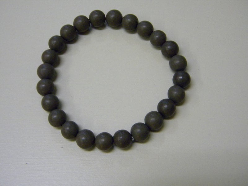 134番 10本限定。8mm玉ブレスレット（最高級の1000年玉川産北投石を