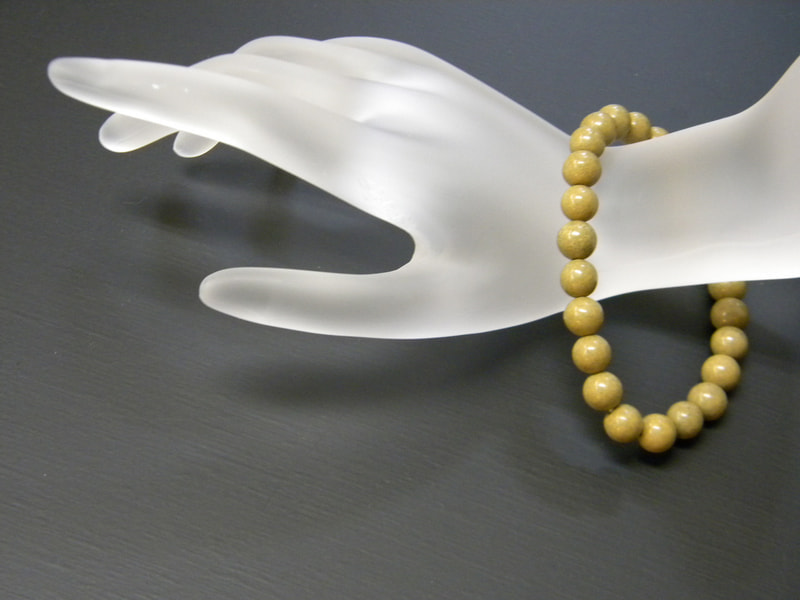 39番 限定本数販売。8mm玉ブレスレット（玉川産北投石） 北投石・源泉