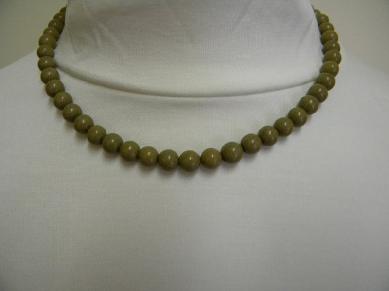 48番 8mm・55玉ネックレス（玉川産北投石） 北投石・源泉希釈水・販売商品