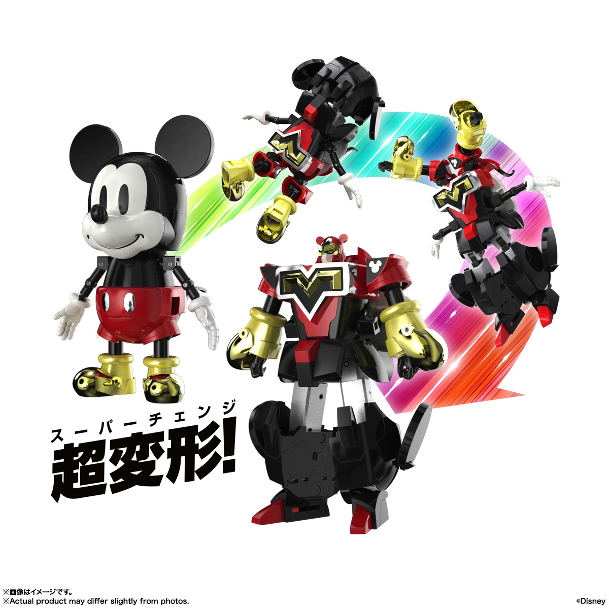 CHOGOKIN Super Transformation Mickey Mouse by Kunio Okawara