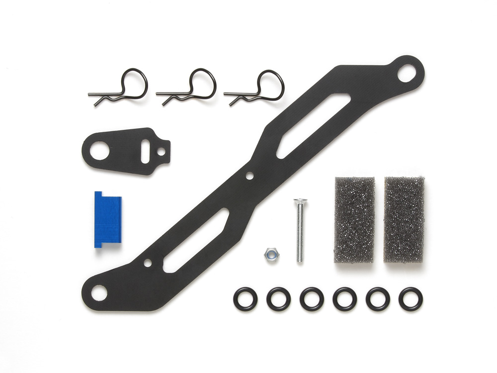 OP.1555 TT-02 FRPバッテリープレート&トランスポンダーステーセット