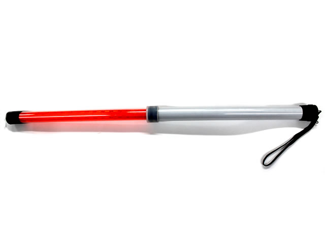 LED 伸縮式指揮棒 赤・白 38cm〜66cm - 警備用品・防犯用品 プロ