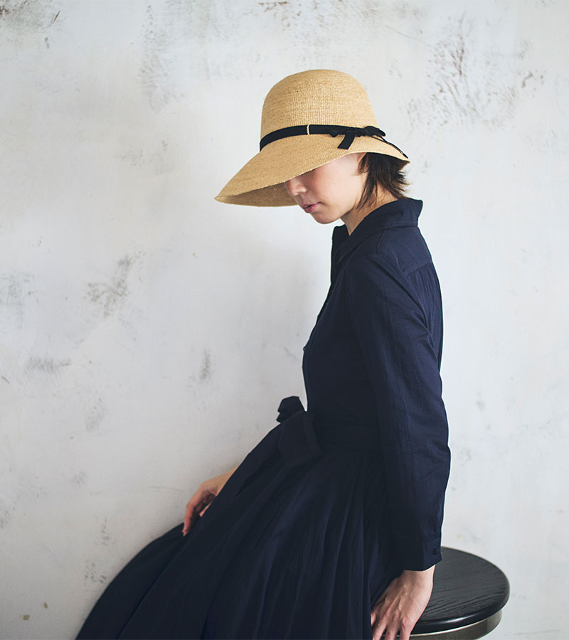 田中帽子店Chloe2（クロエ2）ラフィア 女優帽 婦人用帽子 田中帽子店：公式