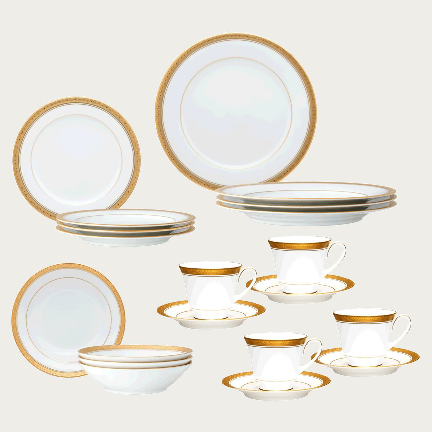 □特別価格□ハンプシャーゴールド 14pcディナーペア | ノリタケ食器