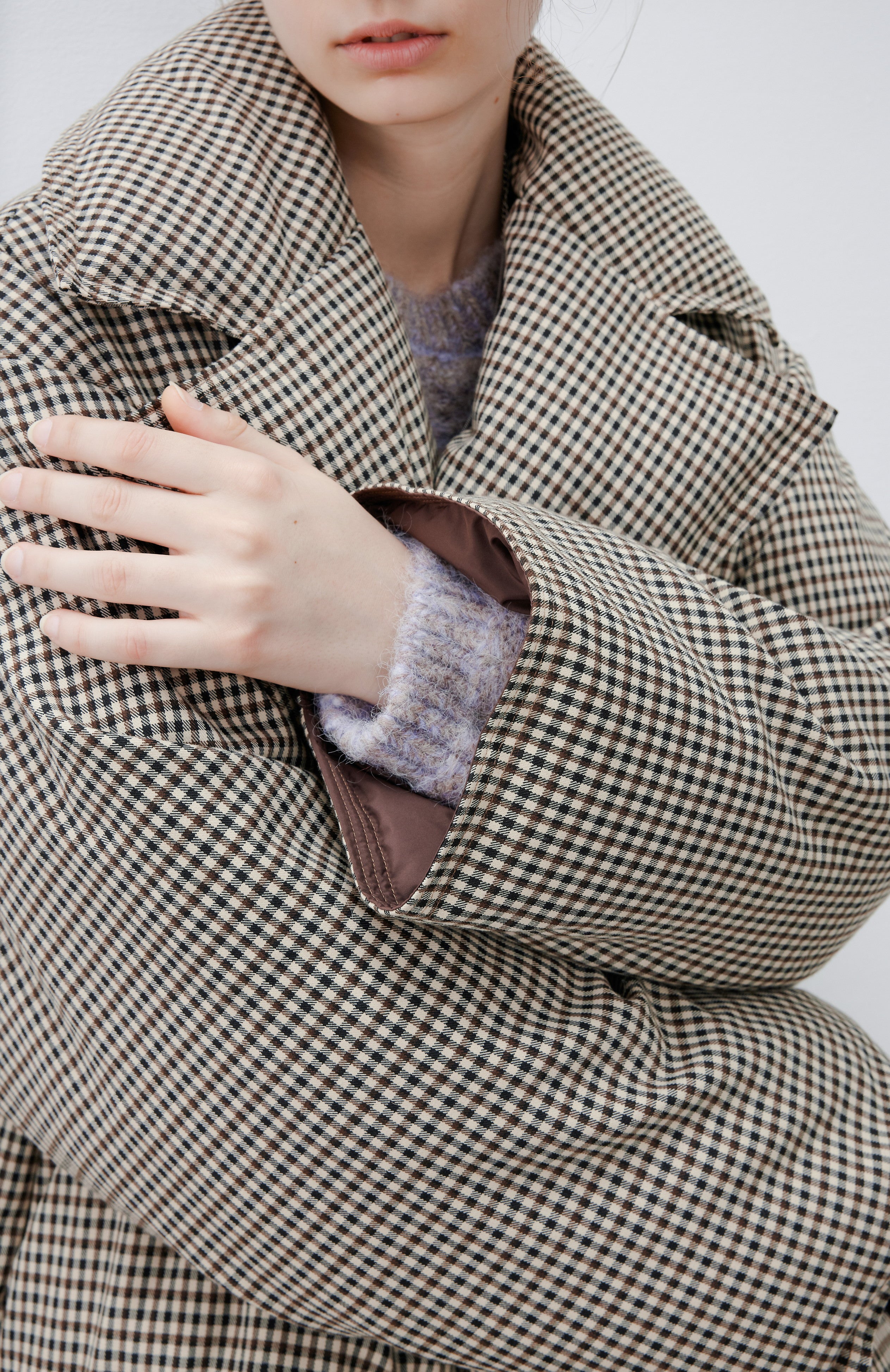 CLASSIC PLAID DOWN COAT / クラシカルチェックダウンコート