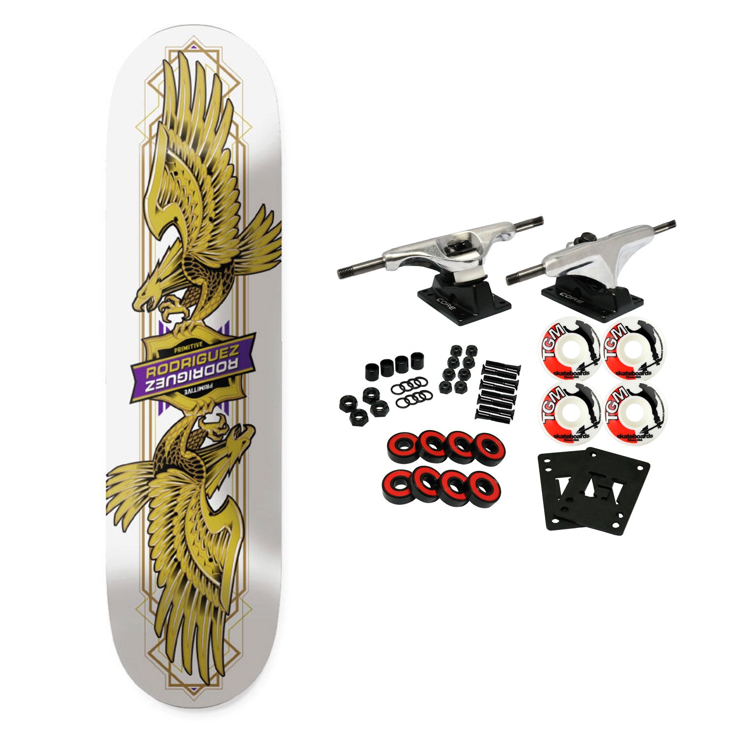 Primitive Skateboard Complete Rodriguez Twin Nose Eagle 8.5