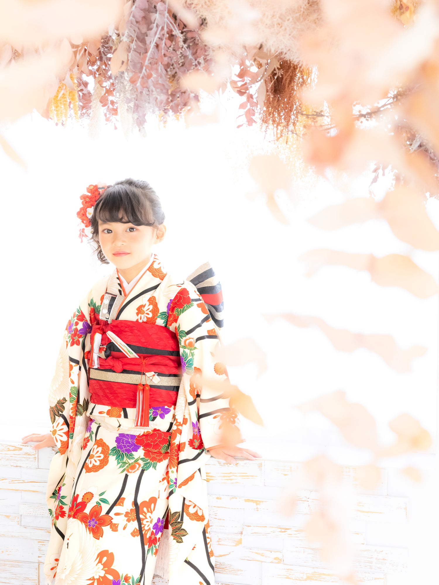 S0708 たてわく鶴/オフ | 七五三着物レンタル | tententen – tententen