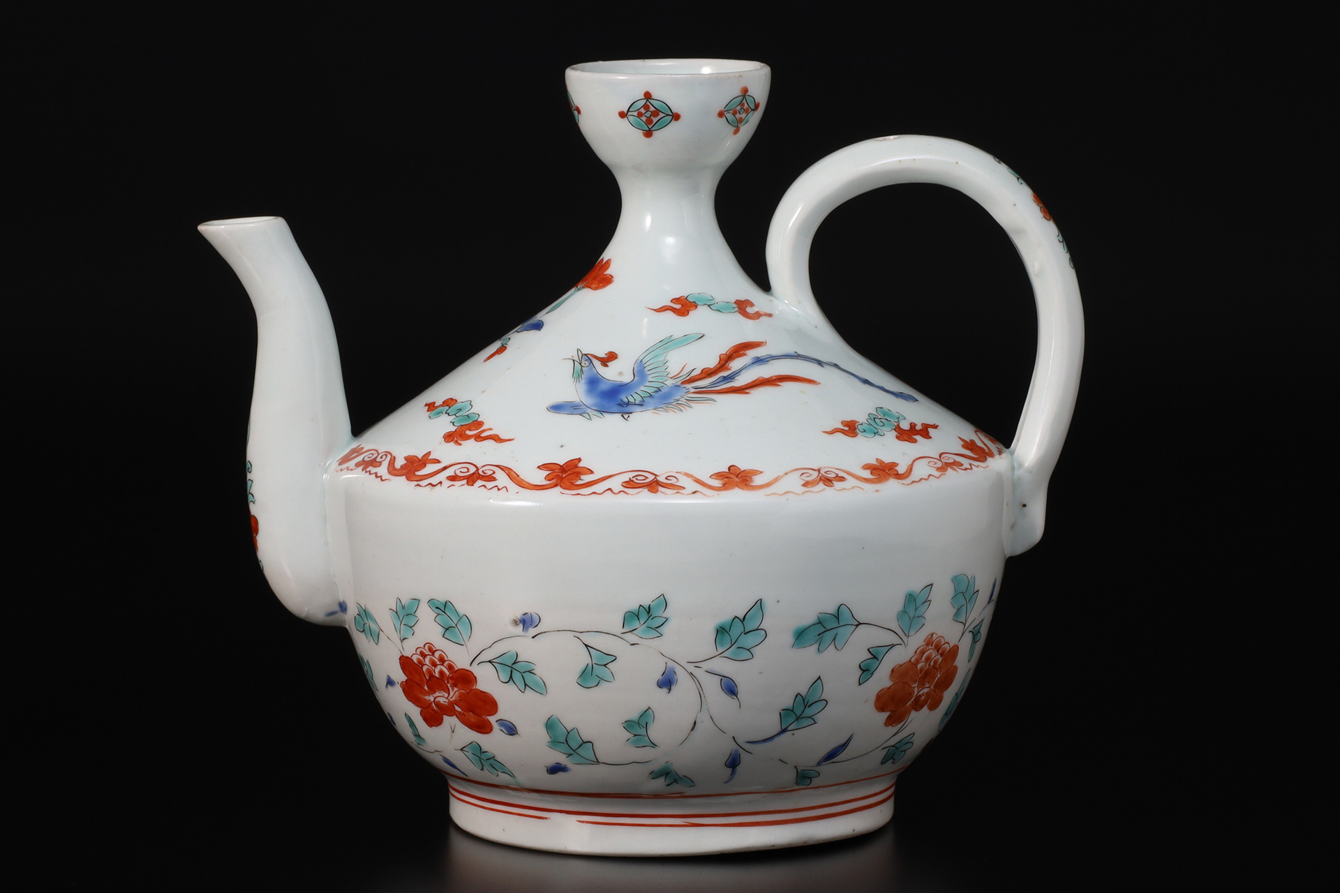 柿右衛門色絵鳳凰唐草文水注（江戸時代） - 天平堂（TENPYODO）