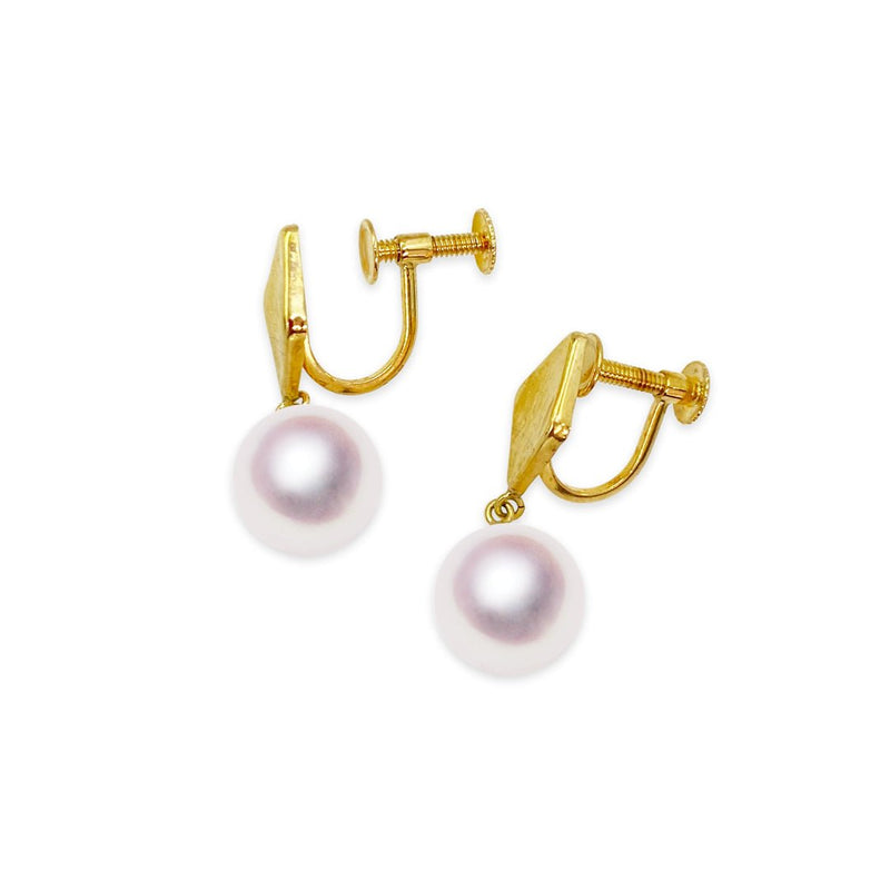 K18 8.0㎜ デザインイヤリング | Tensei Pearl Online Store 天成真珠