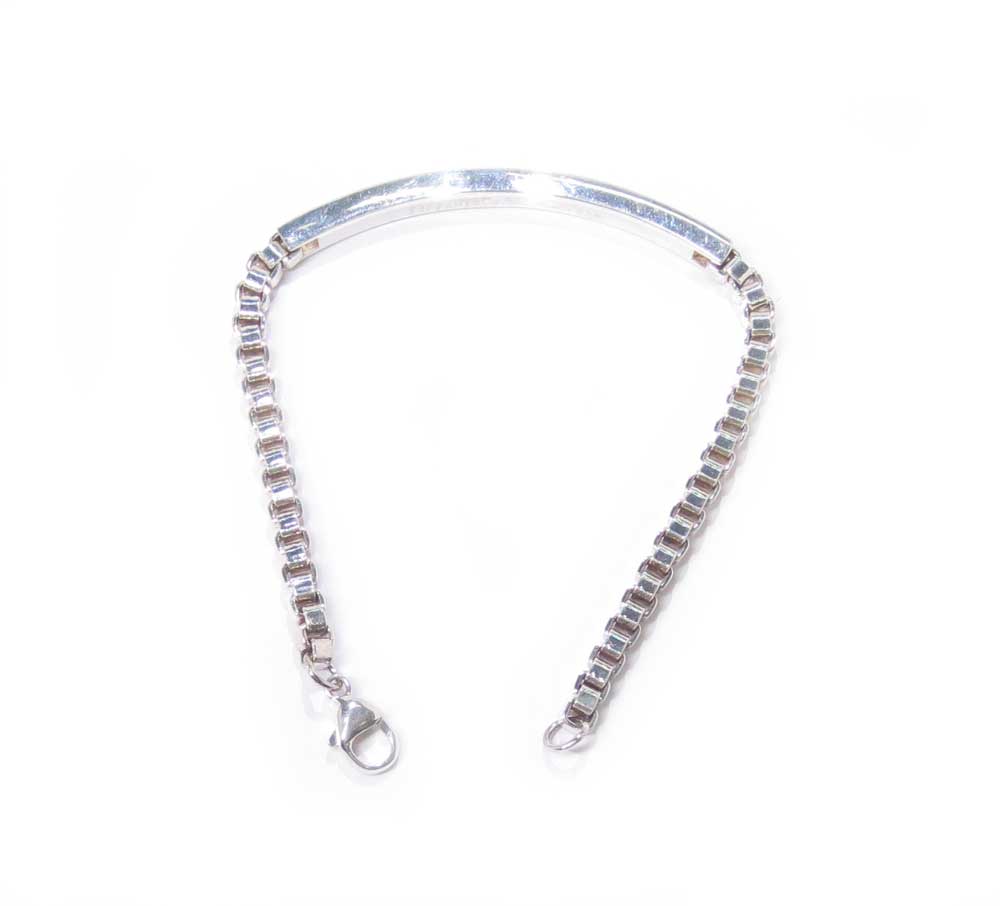 ティファニーベネチアンリンク ID ブレスレット ・シルバー 製留め具