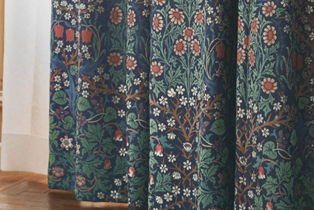 オーダーカーテン ウィリアムモリス ブラックソーン LS63004 防炎