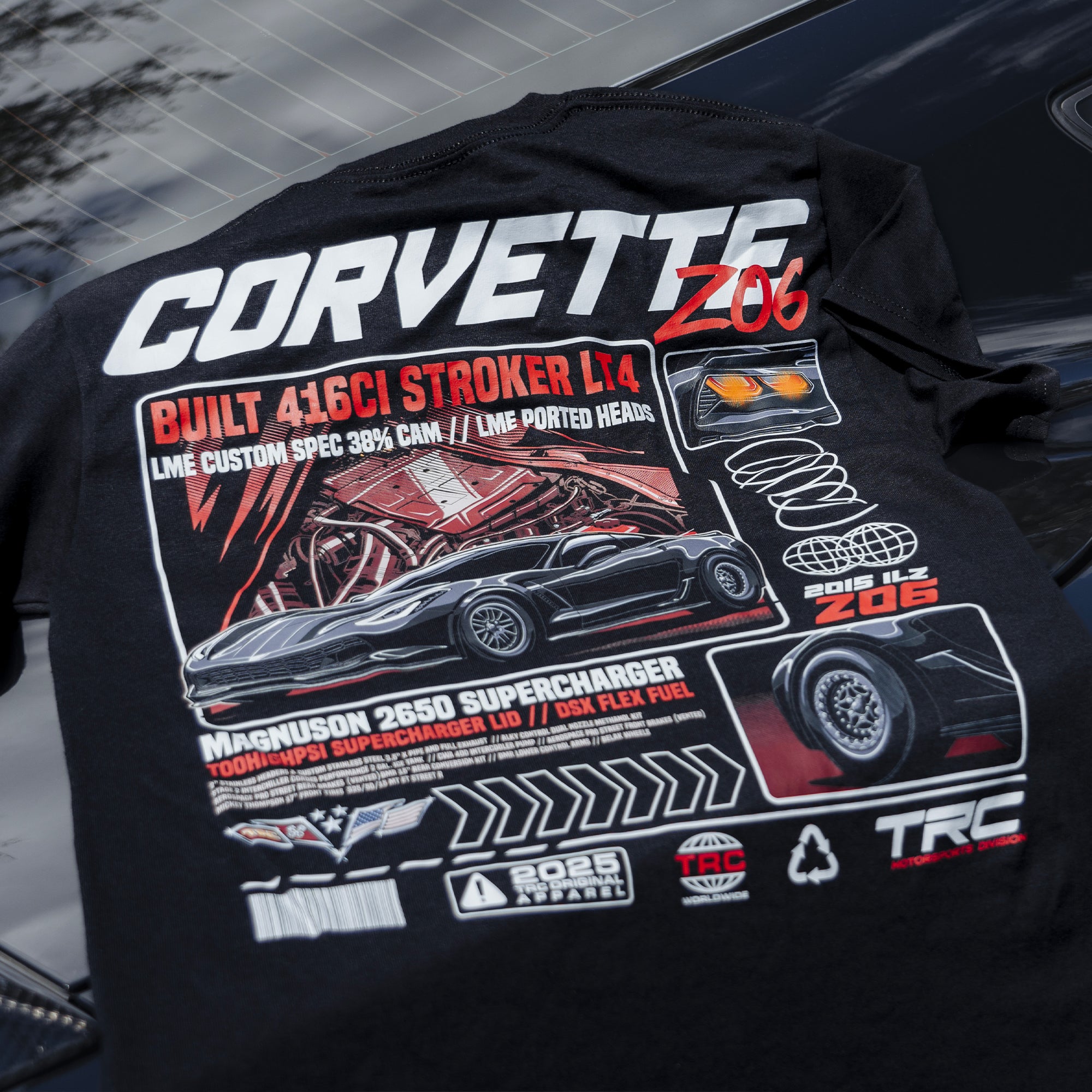 TRC C7 Z06 Blueprint T-Shirt – That Racing Channel