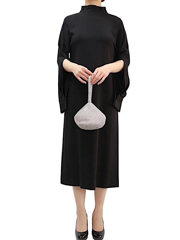 DES PRES（デプレ） ダブルクロスストレッチ ベルテッドネック