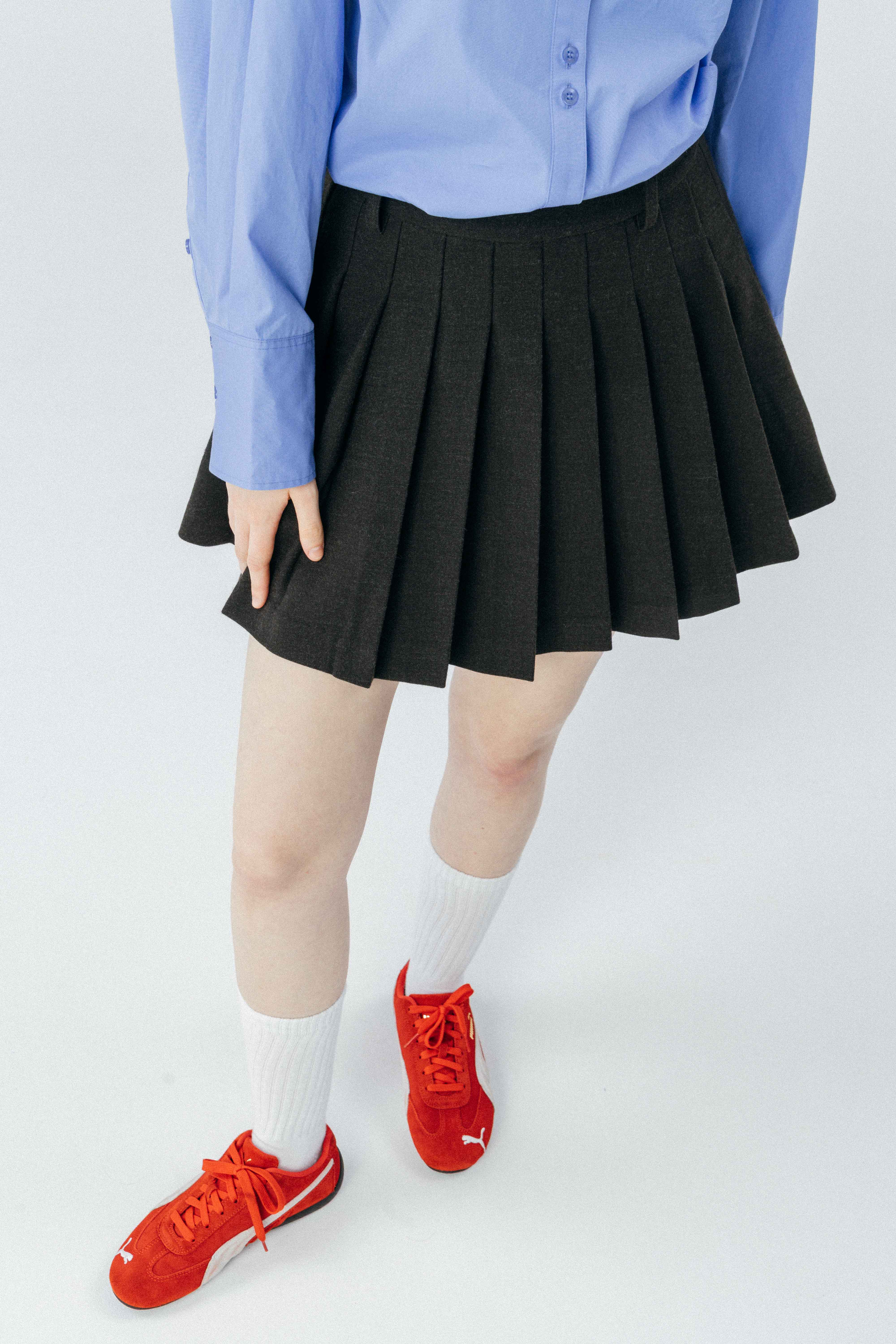 Delphi Pleats Skirt – THE TOÉ