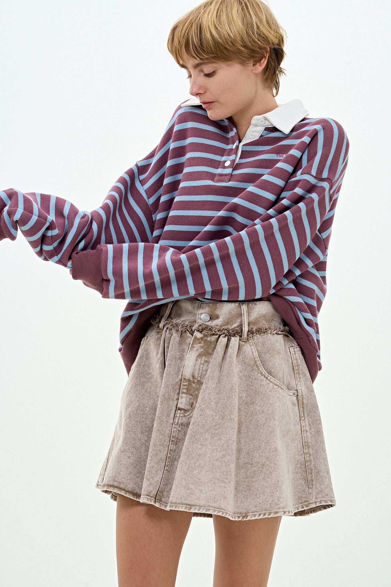 thetoe Olympia Denim Skirt デニム ミニスカート Olympia Denim Skirt