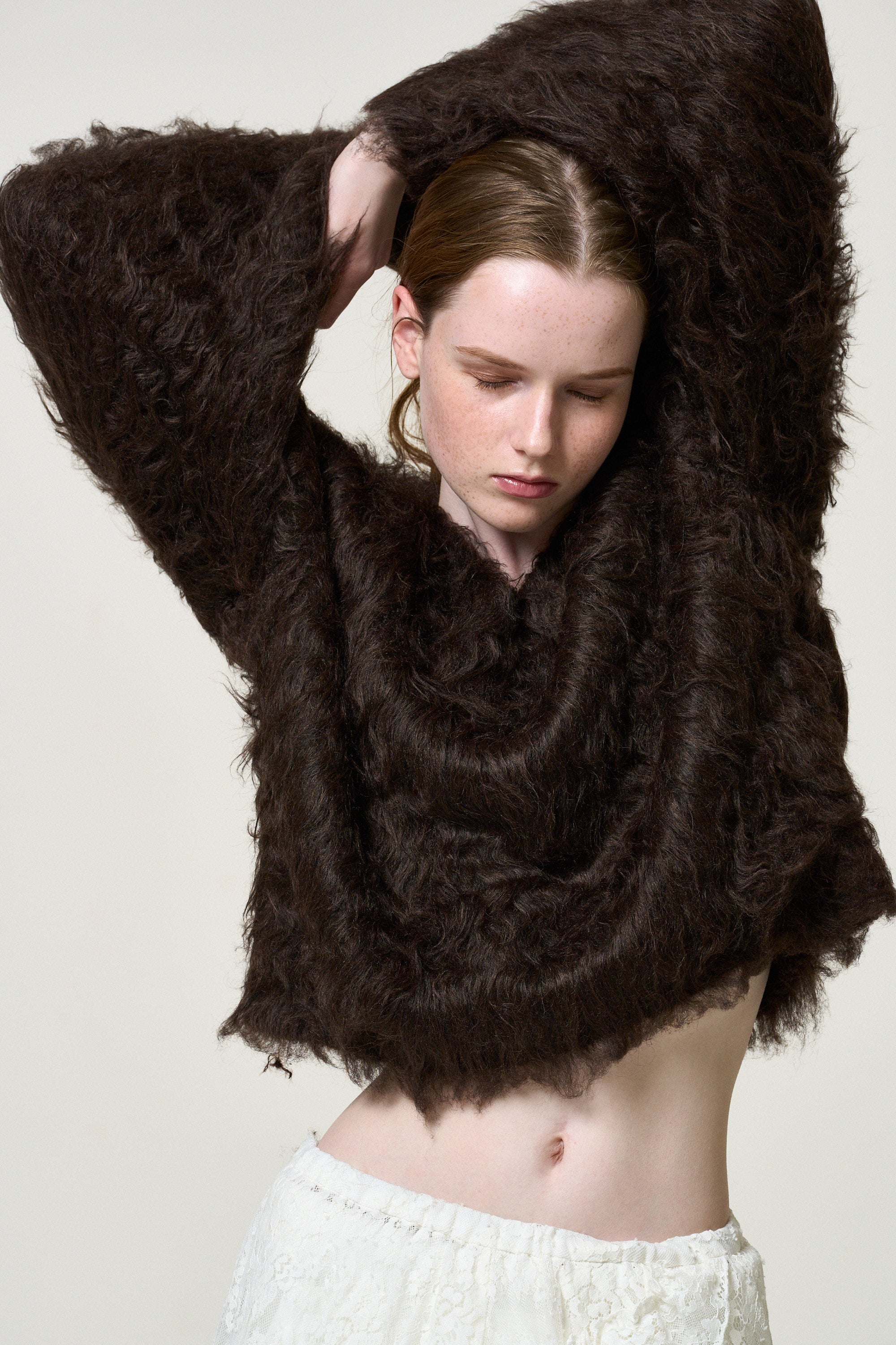 Pigalle shaggy Vneck knit – THE TOÉ