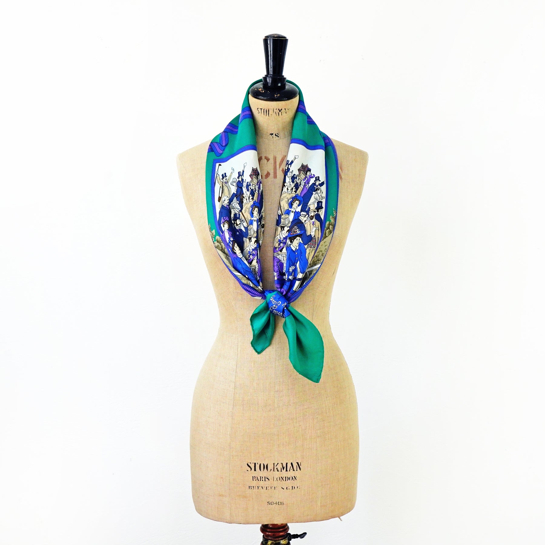 Vintage Burberrys Scarf “Horse Racing” / バーバリー・シルク