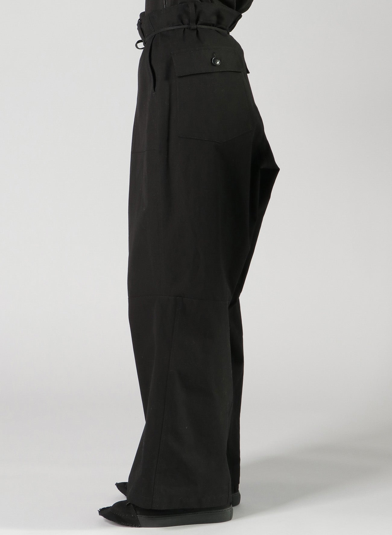 COTTON CANVAS WIDE LEG PANEL PANTS – THE SHOP YOHJI YAMAMOTO