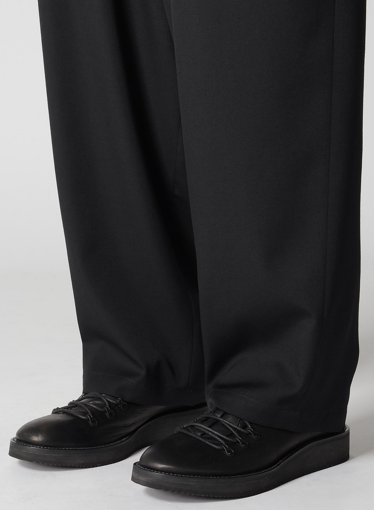 WOOL GABARDINE SIDE TUCK PANTS – THE SHOP YOHJI YAMAMOTO