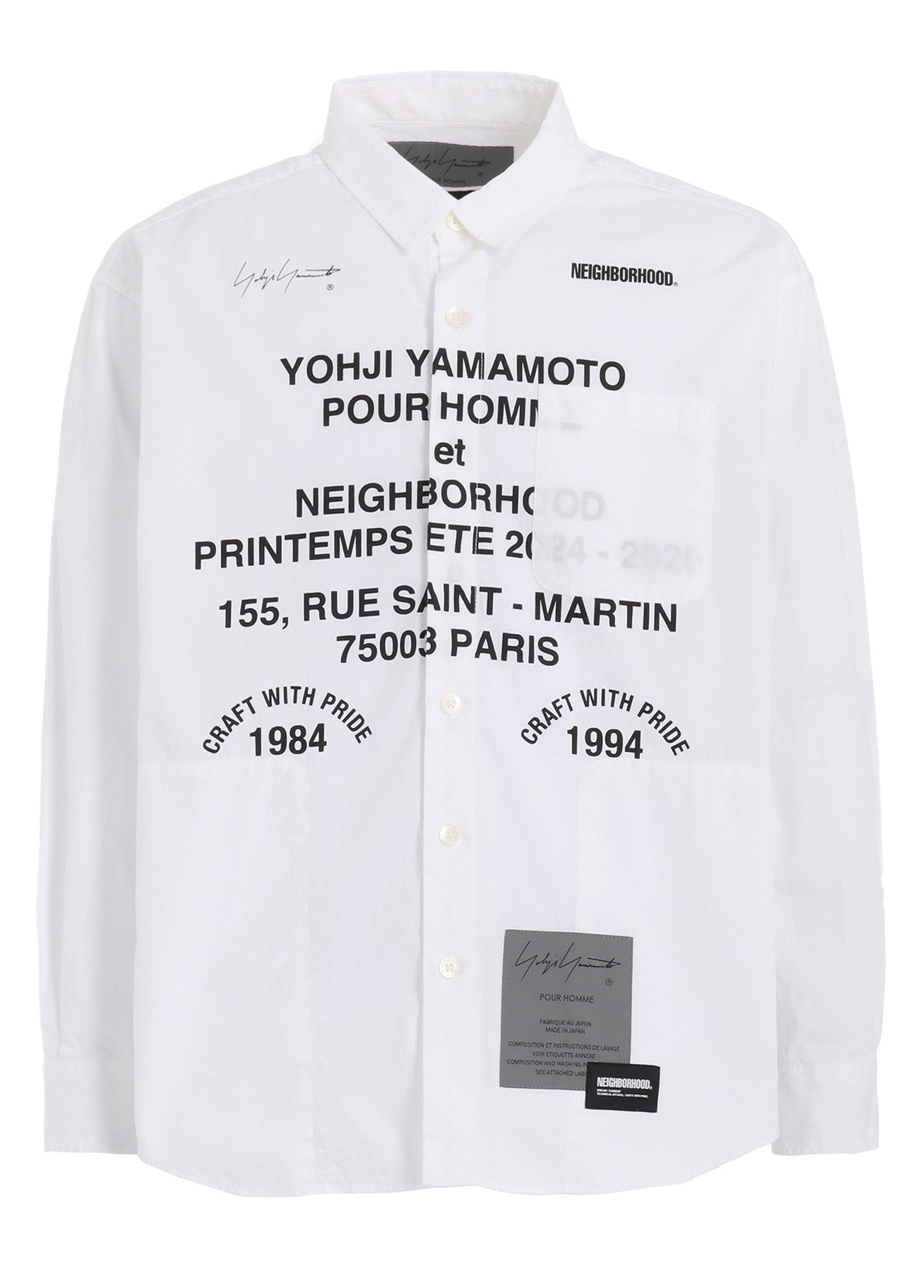 Yohji Yamamoto x NEIGHBORHOOD PRINT SHIRT LS – THE SHOP YOHJI YAMAMOTO