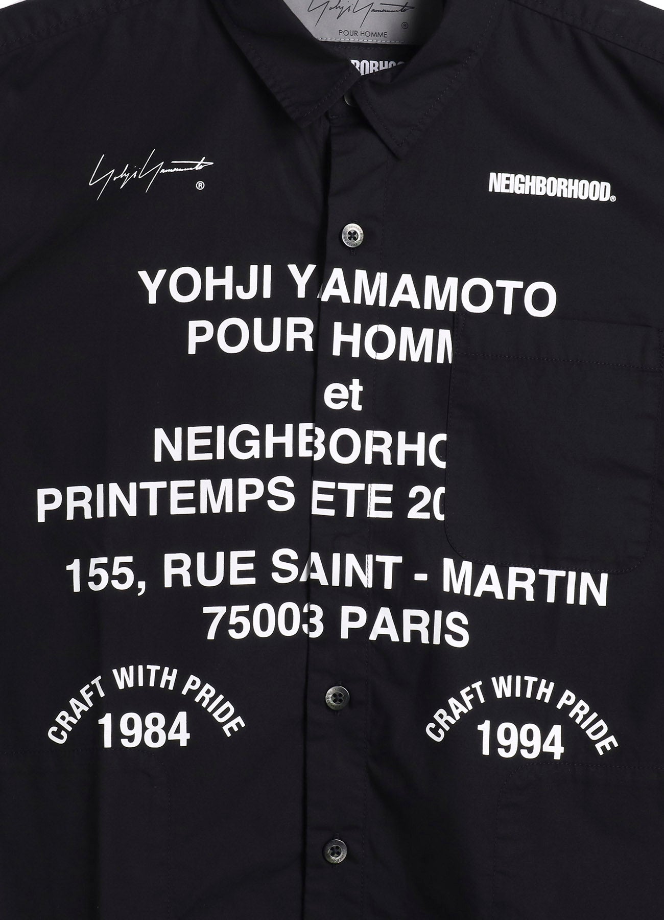 Yohji Yamamoto x NEIGHBORHOOD PRINT SHIRT LS – THE SHOP YOHJI YAMAMOTO