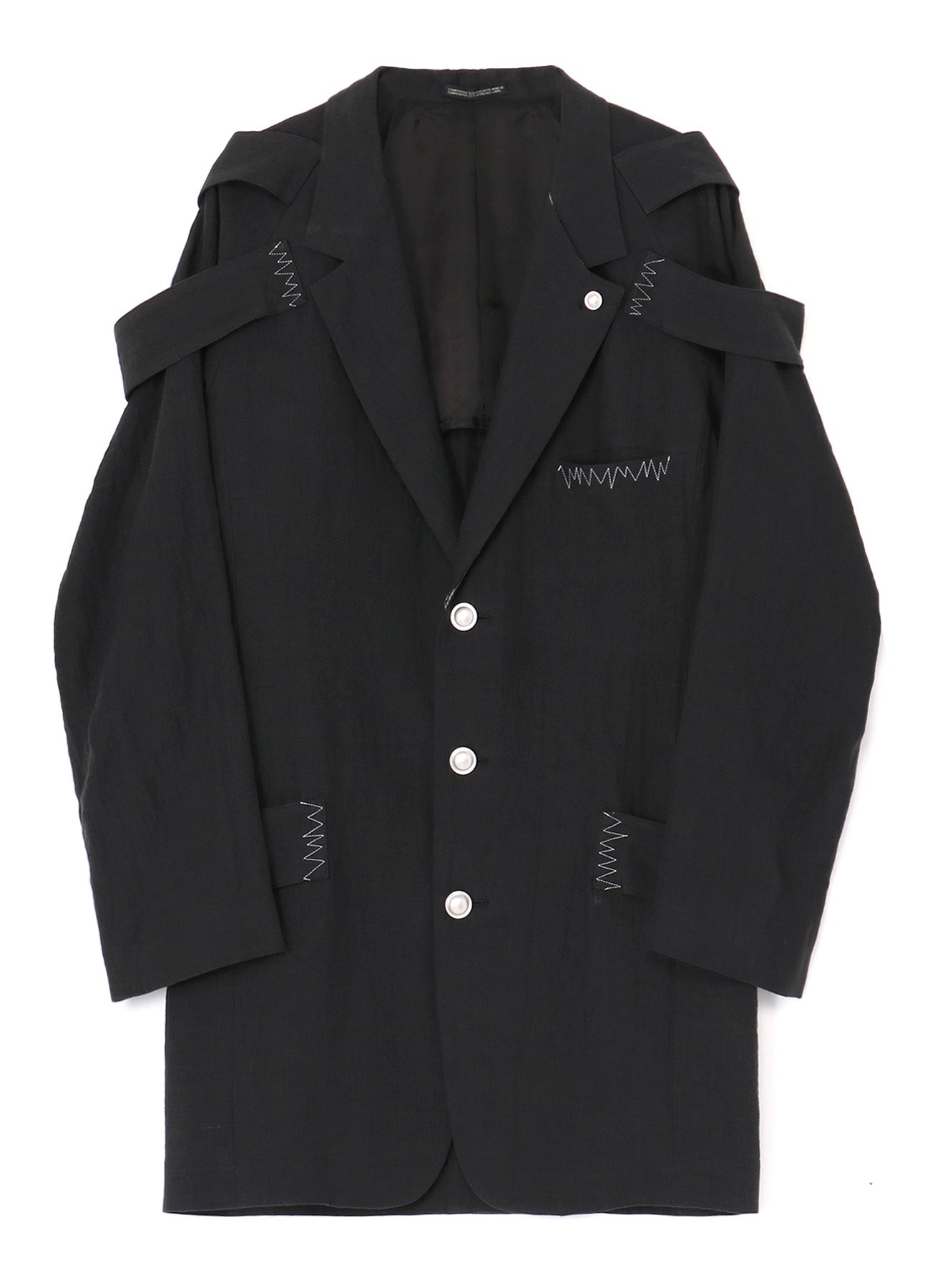 60 LINEN NAMORE・WA I-SHOULDER EPAULET ZIGZAG ST JKT – THE SHOP