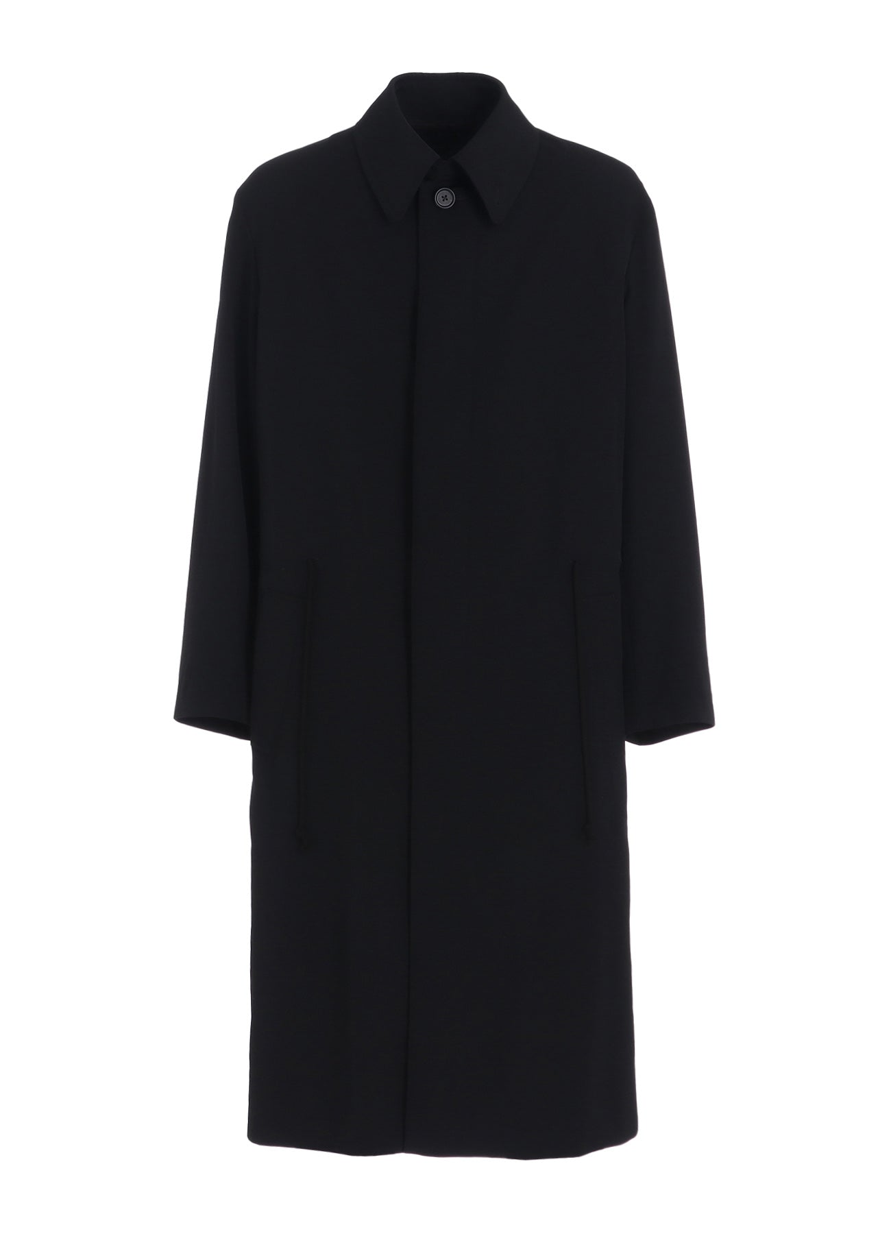 WASHER WOOL GABARDINE STAND COLLAR COAT – THE SHOP YOHJI YAMAMOTO